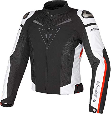 Dainese Men's Super Speed Tex Jacket Black/White/Red 52
