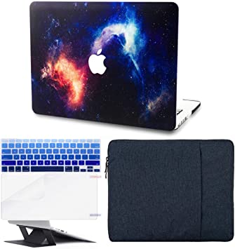 KECC Laptop Case for MacBook Pro 13" (2020,Touch Bar) w/ Keyboard Cover   Sleeve   Screen Protector   Laptop (5 in 1 Bundle) Hard Shell A2338 M1 A2289 A2251 (Nebula)