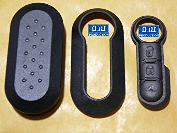 G.M. Production 110860950954 1500   1501 Black Black Shell with Black Buttons for Remote Car Key Fob