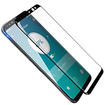 3D Full Cover Screen Protector Samsung Galaxy S8, Benks HD Edge-to-Edge Full Coverage Glass Galaxy S8 (Black)