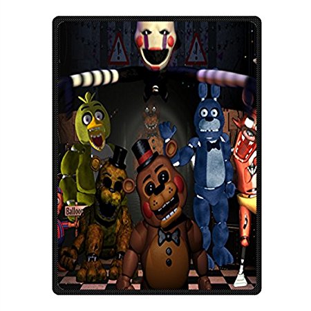 Too Amazing five nights at freddy's Fleece Throw Blanket with Standard Size 58" x 80" (Large)