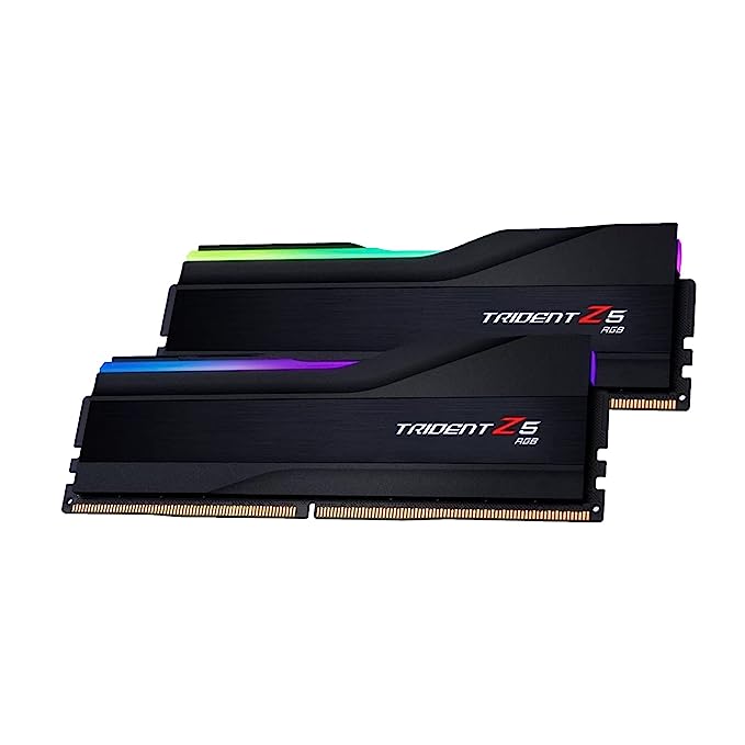 G.Skill Trident Z5 RGB Intel XMP 32GB (2 x 16GB) DDR5 6000 MHz CL36-36-36-96 1.35V Desktop Memory RAM - F5-6000J3636F16GX2-TZ5RK