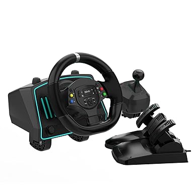 DOYO 1080° Gaming Racing Wheel with Pedals and Shifter, Steering Wheel for PC, Xbox One, Xbox Series 360, PS4, PS3 and Nintendo Switch