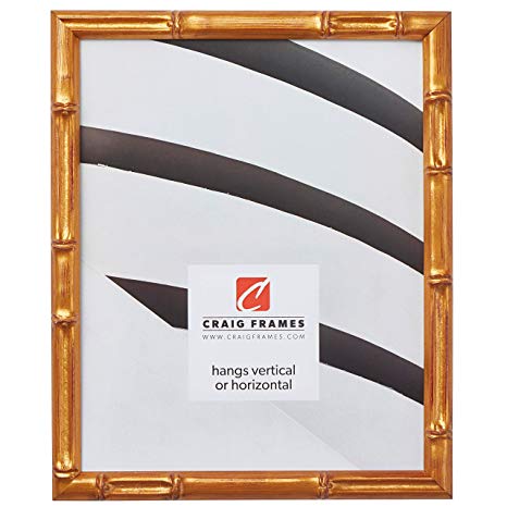 Craig Frames Vintage Gold Bamboo Composite Picture Frame, 18 by 24-Inch