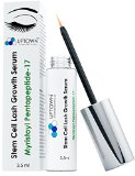 Eyelash Growth Serum for Long Eyelashes From Uptown Cosmeceuticals Contains Stem Cell and Myristoyl Pentapeptide-17 Dermatologist Lab Tested Best Lash and Eyebrow Growth Product 4 Months Supply 35ml