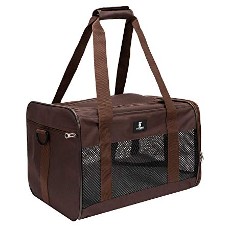 X-ZONE PET Airline Approved Soft-Sided Pet Travel Carrier for Dogs and Cats