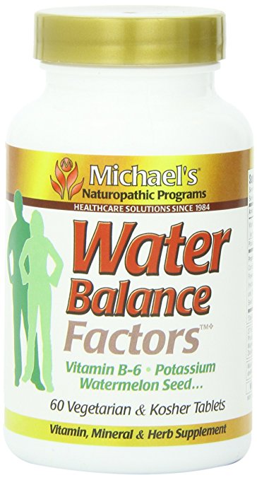Michael's Naturopathic Programs Water Balance Factors Nutritional Supplements, 60 Count