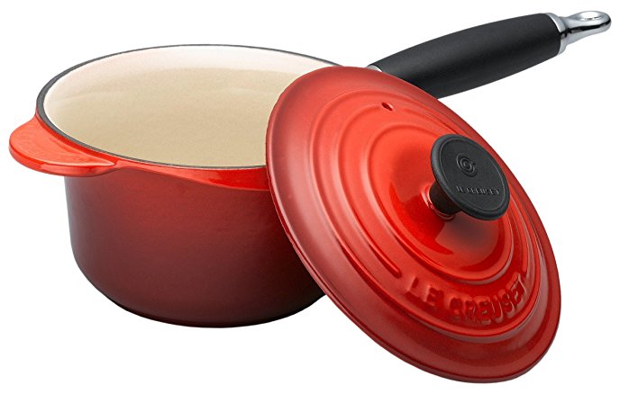 Le Creuset Cast Iron Saucepan, 16 cm - Cerise