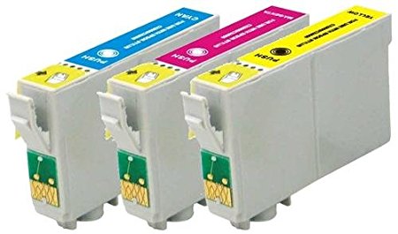 3 Pack Elite Supplies ® Remanufactured Inkjet Cartridge Replacement for #60 T060 T0601, Epson T060220 T060320 T060420 Works Epson Stylus C68, Stylus C88, Stylus C88Plus, Stylus CX3800, Stylus CX3810, Stylus CX4200, Stylus CX4800, Stylus CX5800F, Stylus CX7800 (1 Cyan, 1 Magenta, 1 Yellow)