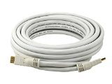 Monoprice Commercial 25ft 24AWG CL2 Standard HDMI Cable - White