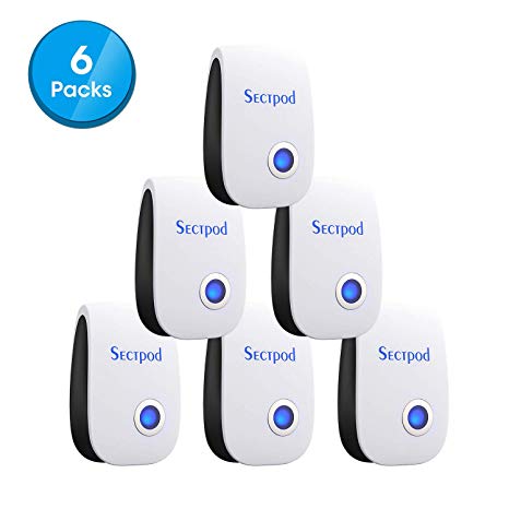 Sectpod Upgraded Ultrasonic Pest Repeller Plug in for Insects Mice Ant Mosquito Spider Rodent Roach, Good Repellent
