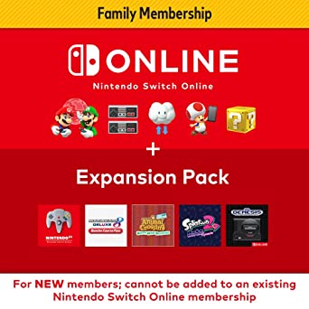 Nintendo Switch Online   Expansion Pack 12-month Family Membership – [Digital Code]