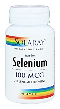 Solaray Selenium Yeast Free 100 mcg Capsules, 90 Count