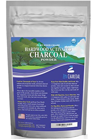 Zen Charcoal Activated Charcoal Powder (40 Ounces)
