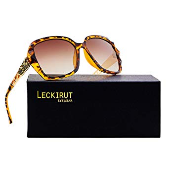 Leckirut Women Shades Classic Oversized Polarized Sunglasses 100% UV Protection Eyewear