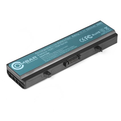OMBAR Laptop Battery Replacement for Dell Inspiron 1525 1526 1440 1545 1546 1750, Samsung Grade A Cell - 5200mAh/58Wh