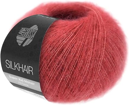 Lana Grossa Silkhair, 164 Brick Red Yarn