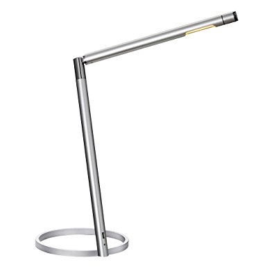 CEP USB LED Desk Lamp Eye-Care with Touch Adjustable Brightness Color 6W Silver