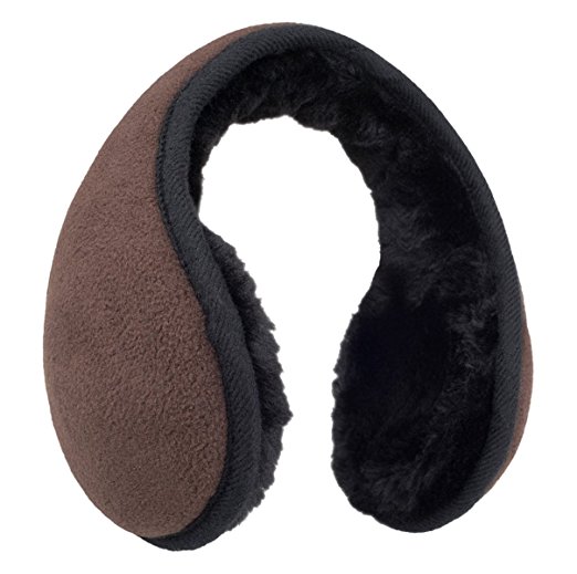 Knolee Unisex Classic Fleece Earmuffs Foldable Ear Muffs Winter Accessory Outdoor EarMuffs