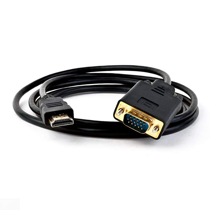 XF TIMES HDMI to VGA Gold Plated Active Video Adapter cable 1080P HDMI Digital to VGA Analog Converter cable (6 Feet/ 1.8 Meters)