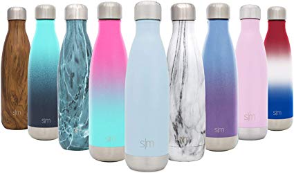 Simple Modern Wave Water Bottle - Vacuum Insulated Double-Walled 18/8 Stainless Steel Hydro Camelbak Swell Flask - 4 Sizes in 26 Colours