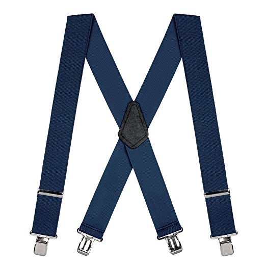 Suspender Store Mens Classic 2-Inch Wide Clip Suspenders