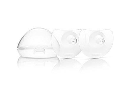 Lansinoh Contact Nipple Shield with Carrying Case, 2 Count, 20mm