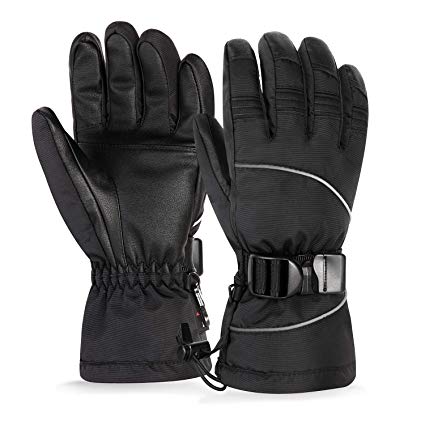 Unigear Ski Gloves, Waterproof Thinsulate Winter Warm Snowboard Snow Touchscreen Gloves for Men & Women