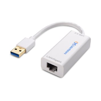 Cable Matters SuperSpeed USB 3.0 to RJ45 Gigabit Ethernet Network Adapter in White