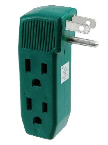 Vertical Wall Tap - 3 Outlet - UL Listed