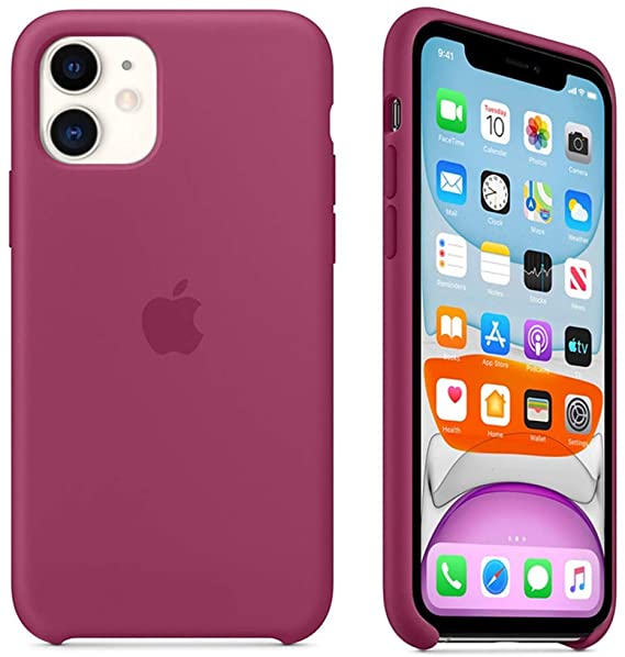 Maycase Compatible for iPhone 11 Case, Liquid Silicone Case Compatible with iPhone 11 (2019) 6.1 inch (Pomegranate)