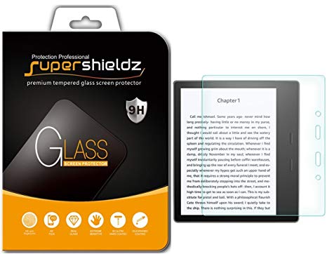 [2-Pack] Supershieldz for Kindle Oasis (2017 release) [Tempered Glass] Screen Protector, Anti-Scratch, Anti-Fingerprint, Bubble Free, Lifetime Replacement Warranty