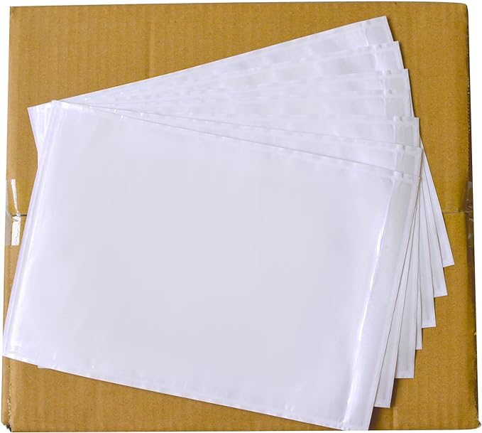 500 PCS 7"x 10" Clear Self-Adhesive Packing List Envelopes - Plastic Shipping/Mailing Pouch Enclosed Bags for Packing Slips Invoice Label