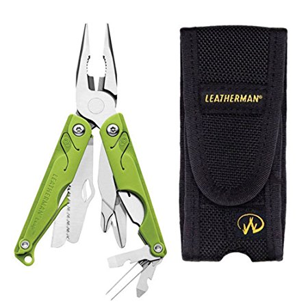 Leatherman LEAP Stainless Steel Kids Multi Tool With Nylon Sheath (Green)