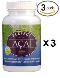 Perfect Acai - Freeze dried Organic Acai Berry - 3 pack