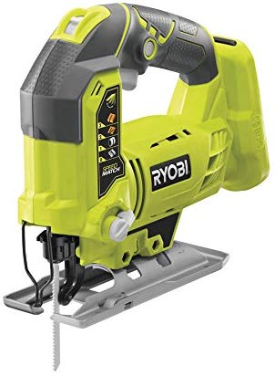 Ryobi R18JS-0 ONE  Jigsaw with LED, 18 V (Body Only) - Green/Grey