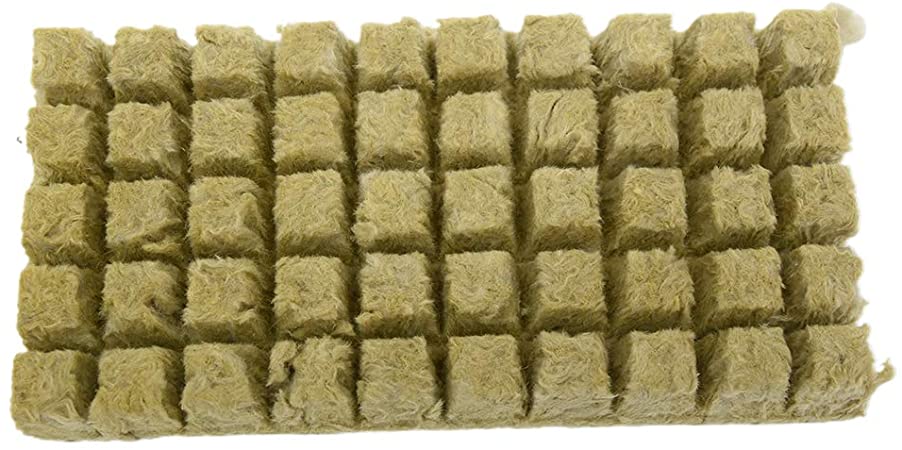 Rockwool Cubes, Hydroponic Grow Cubes Soilless Cultivation Seed Starter Sheets Blocks with Good Air Permeability for Cuttings/Cloning/Seed Starting
