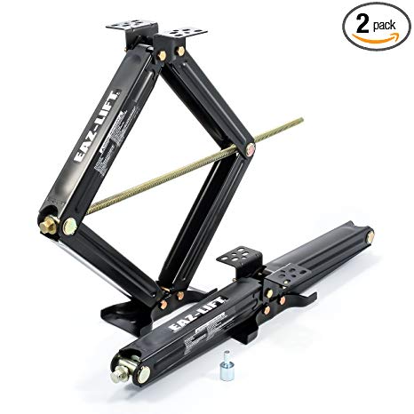 EAZ LIFT 30" RV Stabilizing Scissor Jack, Fits Pop-Up Campers and Travel Trailers - Pack of 2 (5,000lb rating)