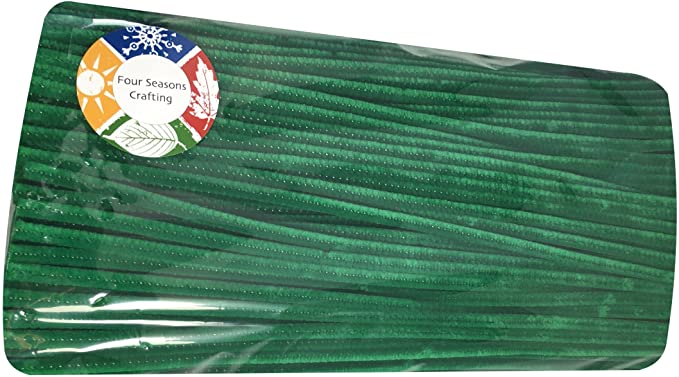 Four Seasons Crafting Chenille Stems Super Pack Pipe Cleaners 350 Piece Green