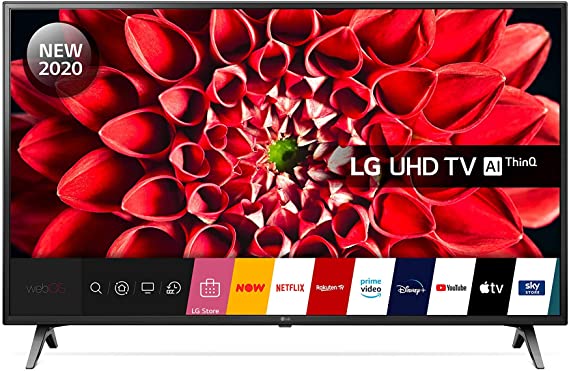 LG 70UN71006LA 70 Inch UHD 4K HDR Smart LED TV with Freeview HD/Freesat HD - Ceramic Black colour (2020 Model) with Alexa built-in [Energy Class A]