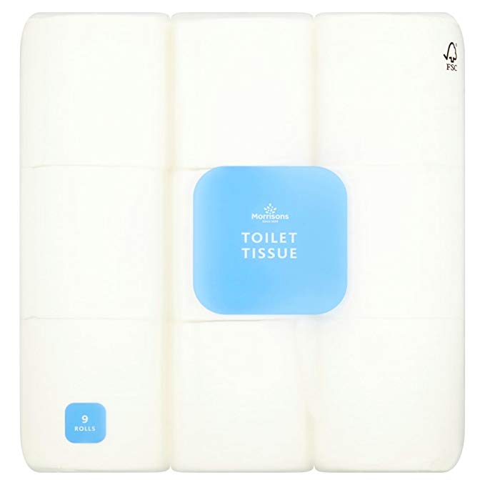 Morrisons Even Softer White Toilet Tissue, 9 Rolls