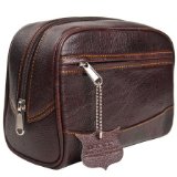 Deluxe Leather Toiletry Bag Dopp Kit from Parker Safety Razor