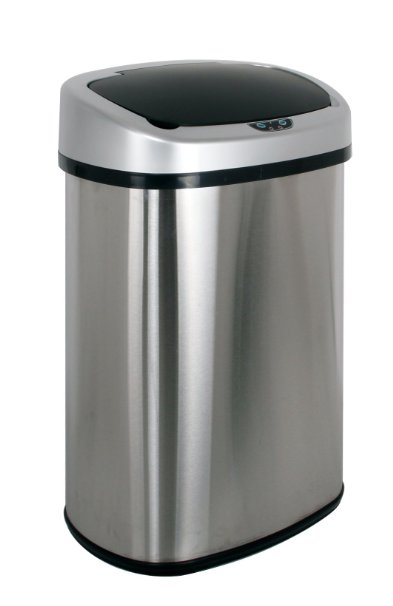 PayLessHere Touchless Automatic Infrared Sensor Trash Can 13.2 Gallon Stainless Steel