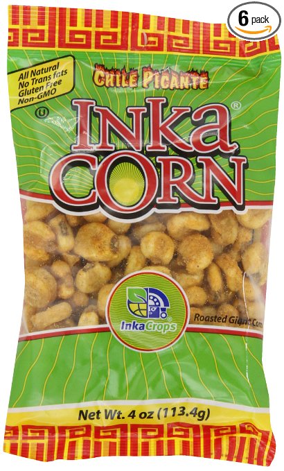 Inka Corn, Chili Picante, 4 Ounce (Pack of 6)