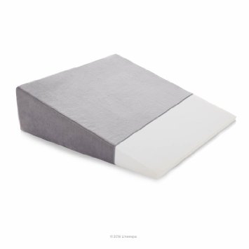 Linenspa Wedge Pillow with Removable Velour Cover