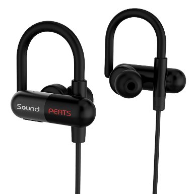 Bluetooth Earbuds SoundPEATS New Arrival Q11 Bluetooth 41 Wireless Sport Headsets Sweatproof Stereo Earbuds Headset In-ear Secure Fit Running Gym Exercise Earphones with aptX built-in MicBlack