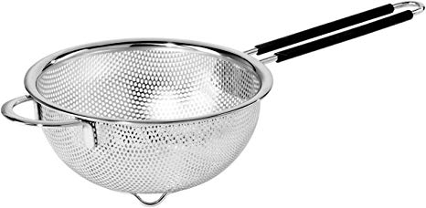 Oggi 5627.0 Perforated 6.5-inch Stainless Steel Colander with Soft-Grip Handles