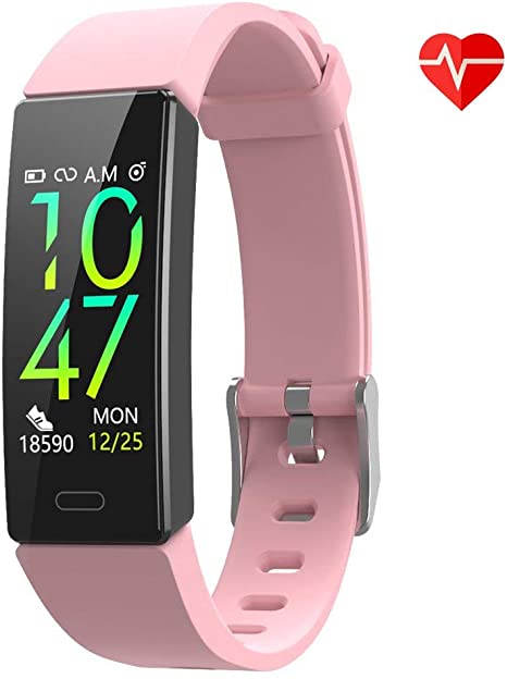 ZURURU Fitness Tracker with Blood Pressure Heart Rate Monitor, IP68 Waterproof Activity Tracker Fit Smart Watch with 10 Sport Modes Pedometer Calorie Step Counter for Women Men
