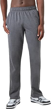 Champion Men'S Pants, Lightweight Open-Hem Lounge Pants For Men, Jersey Pants (Reg. Or Big & Tall)