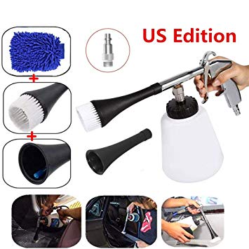 bopopo Car High Pressure Cleaning Tool Car Interior Care Tool Washing Gun Air Pulse Equipment,1L Cleaning Bottle and Nozzle Sprayer (US Edition)